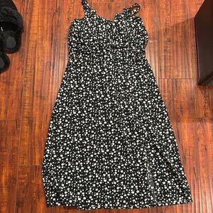 Floral black dress size large